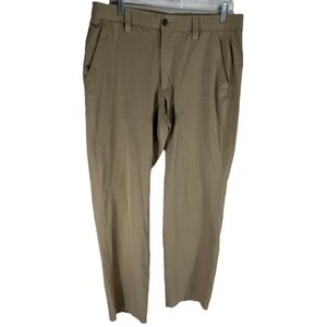 Vineyard Vines Men's Casual Khaki Cotton Blend Flat Front Pants 35x32